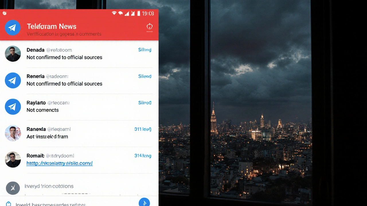 Read-only Telegram channel during a crisis with automated fact-check replies.