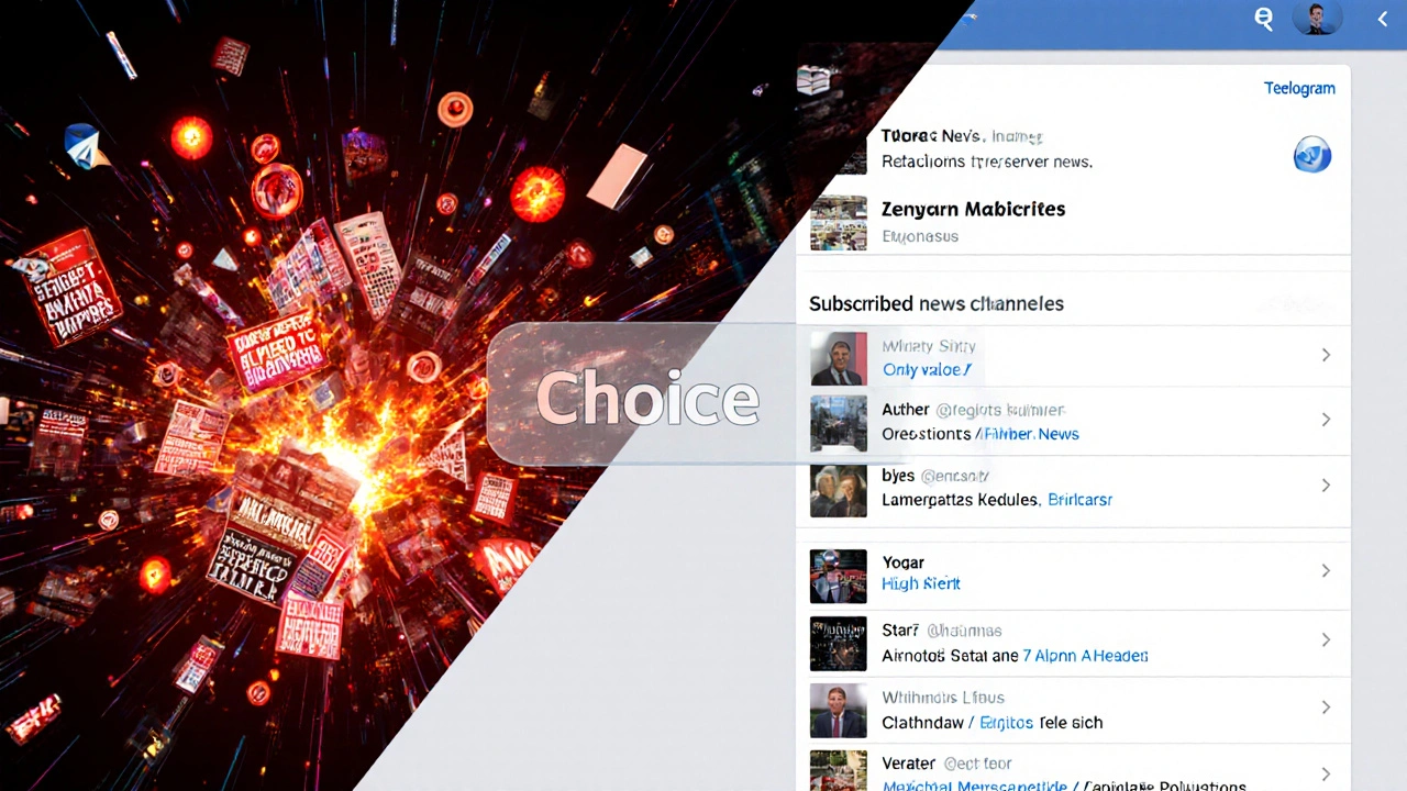 How Telegram's Design Reduces Algorithmic Bias in News Delivery