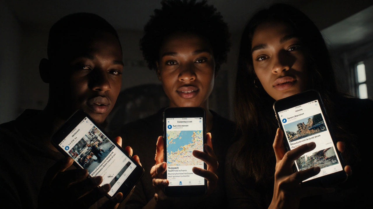 People in Lagos, Istanbul, and Manila viewing trusted news updates on their Telegram apps.