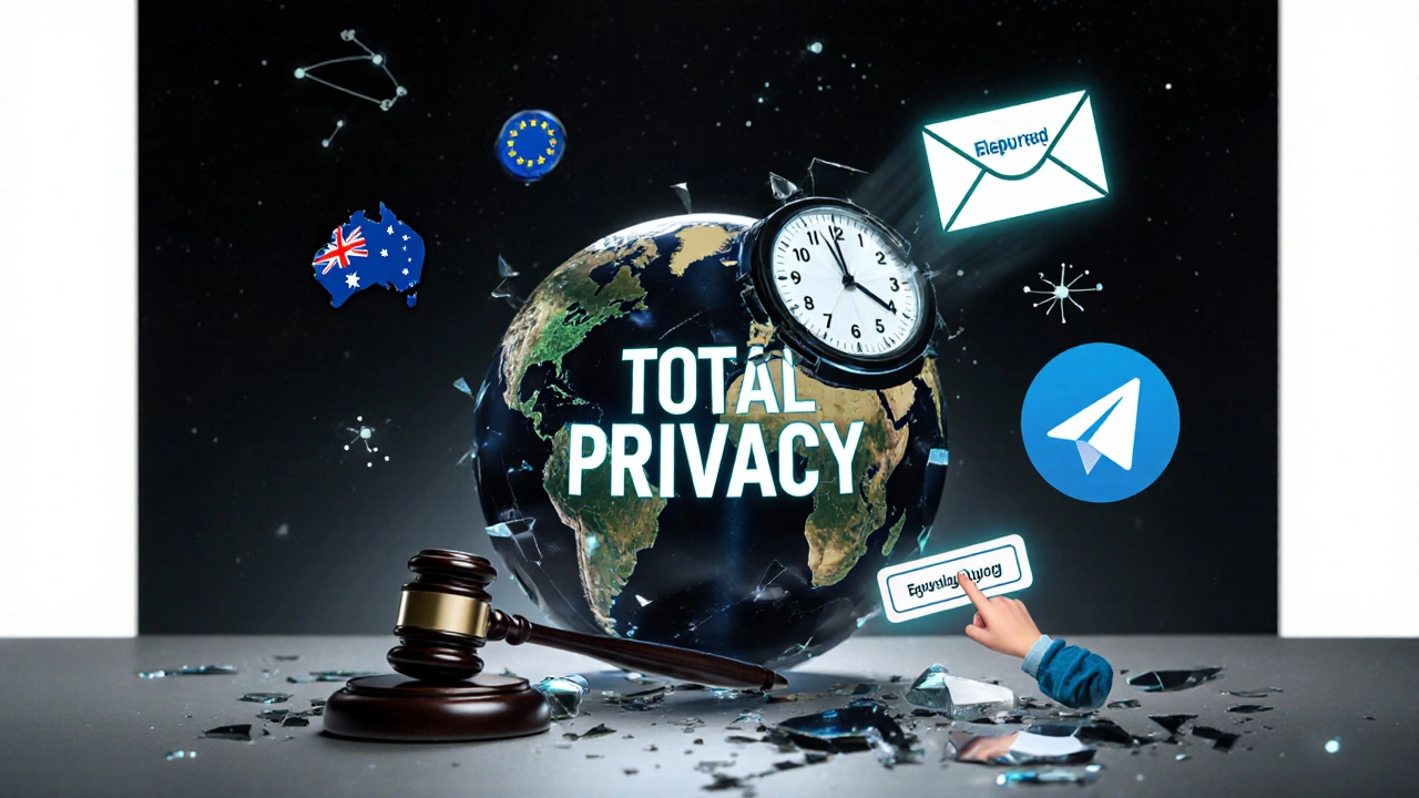 Shattered glass globe symbolizing lost privacy, reflecting legal actions and email reports.