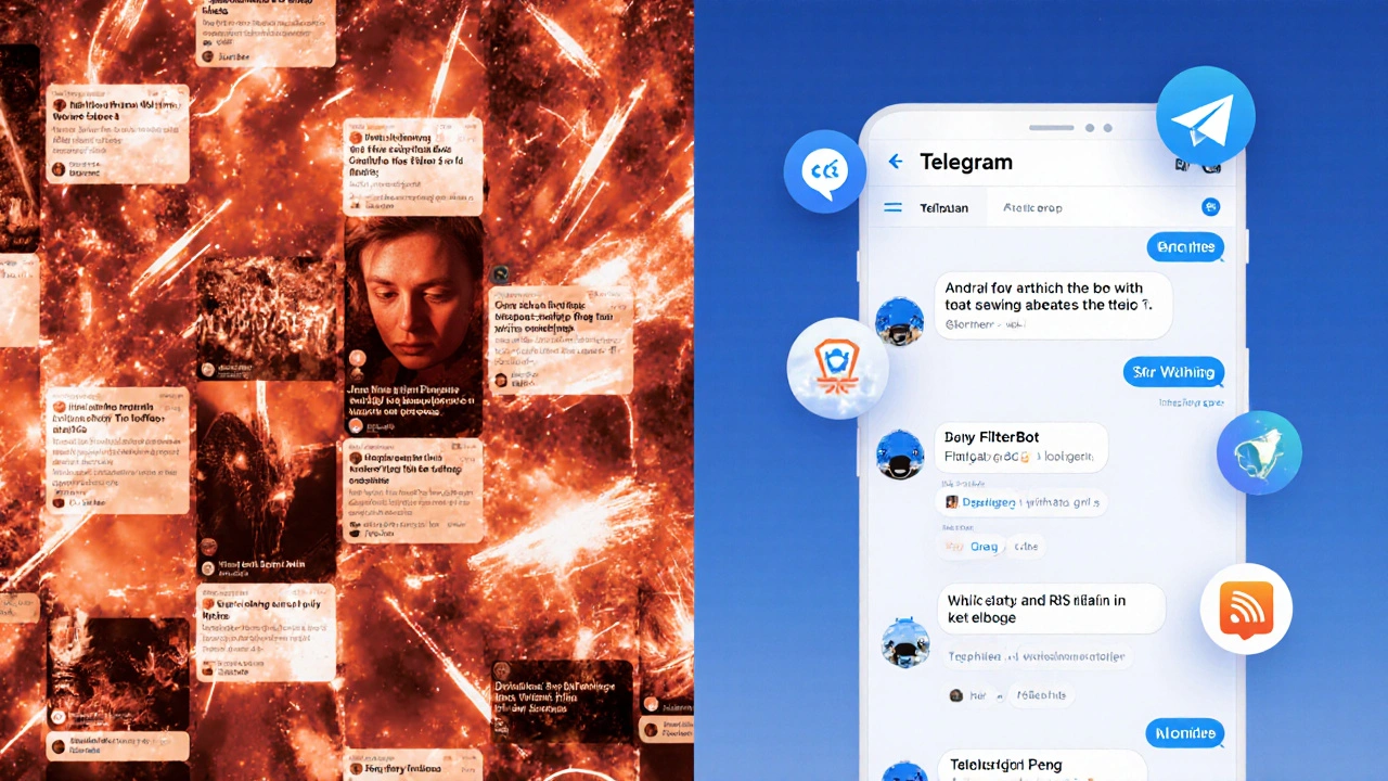 Smart Feeds Without Central Algorithms on Telegram