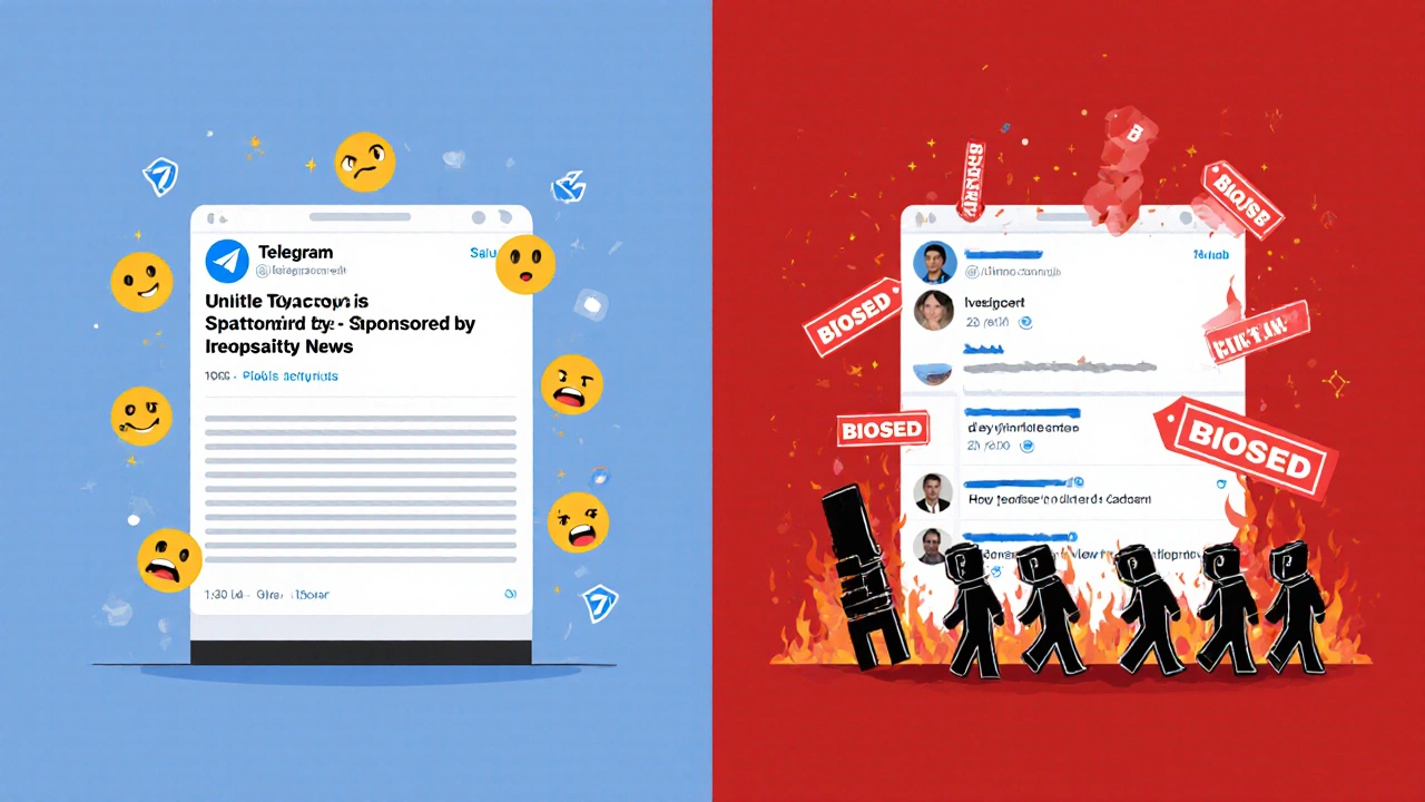 Split-screen: disclosed sponsorship vs. hidden ad with angry comments and fleeing followers