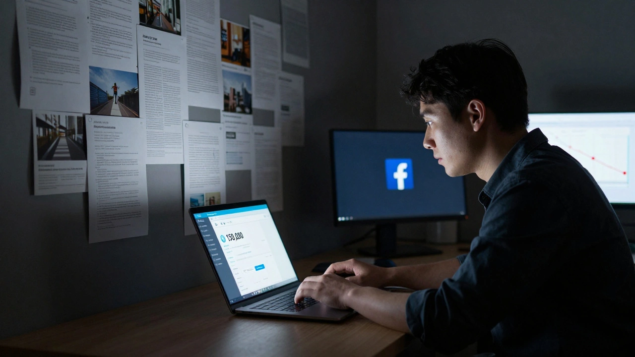 Journalist publishing a long-form report on Telegram with files and data floating behind them.