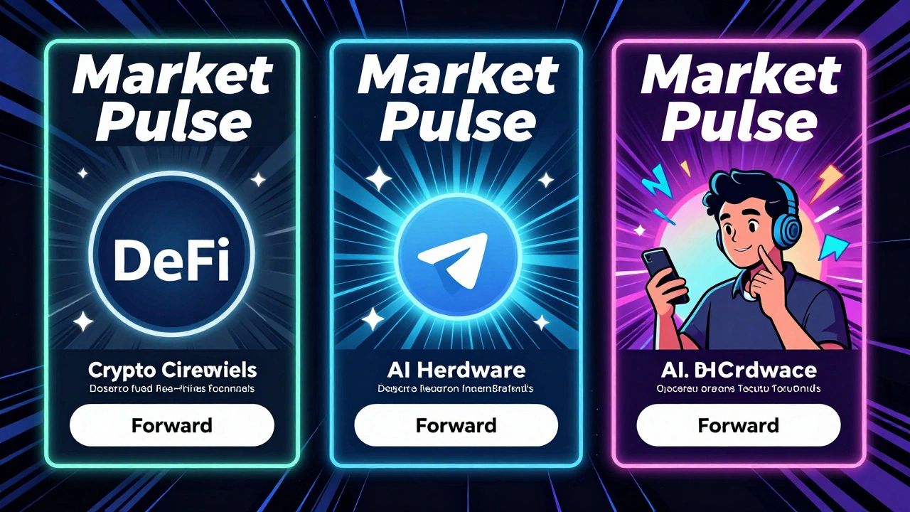 Three news channels sharing a weekly market update with subscribers from around the world forwarding it.