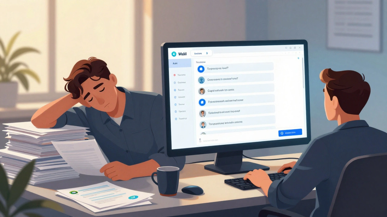 A journalist contrasts stress from manual replies with calm efficiency after implementing an auto-reply system.