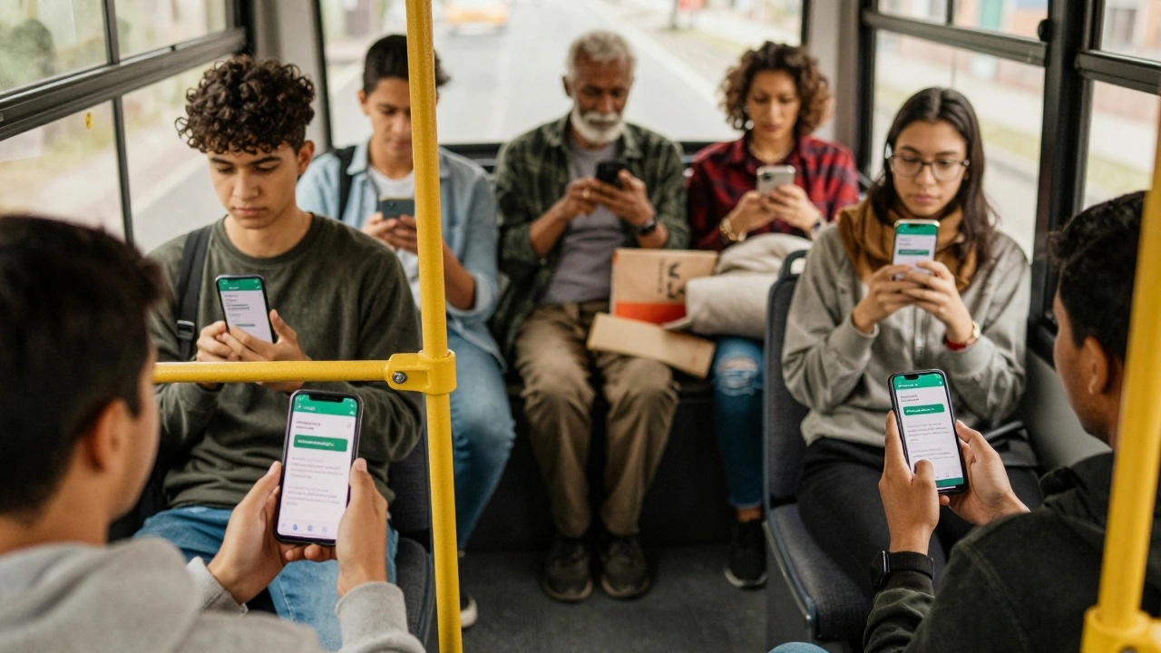 People from different backgrounds viewing the same evergreen Telegram guide on accessing public records in their daily lives.