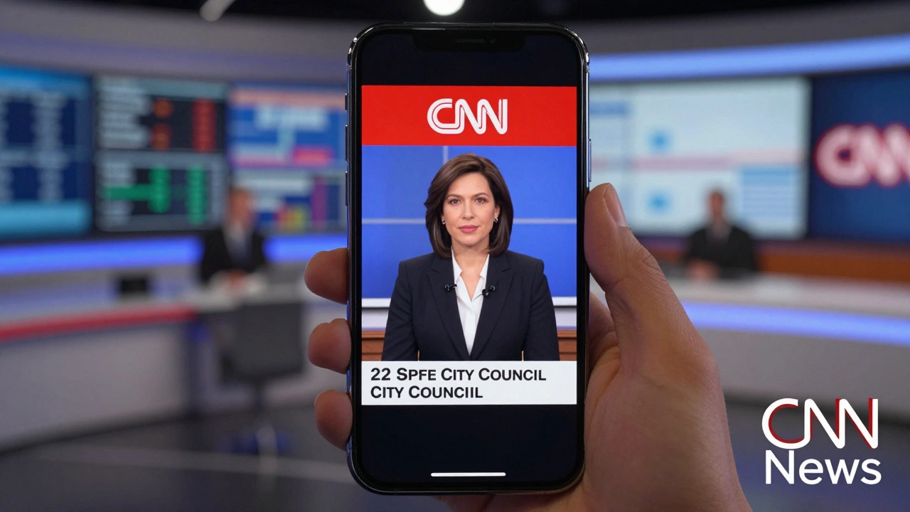 Smooth Instagram Reels news segment with branded logo playing on a smartphone screen.