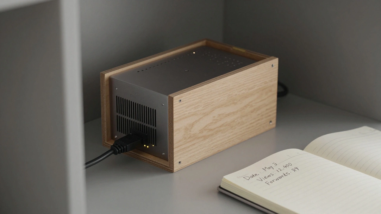 A self-hosted Raspberry Pi logging aggregated Telegram metrics in a secure, offline environment.