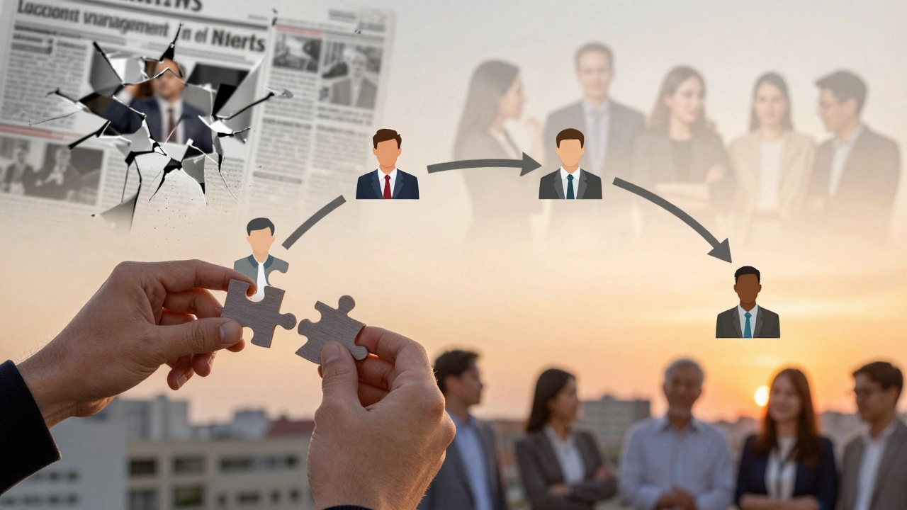 Community management puzzle pieces connecting members across time