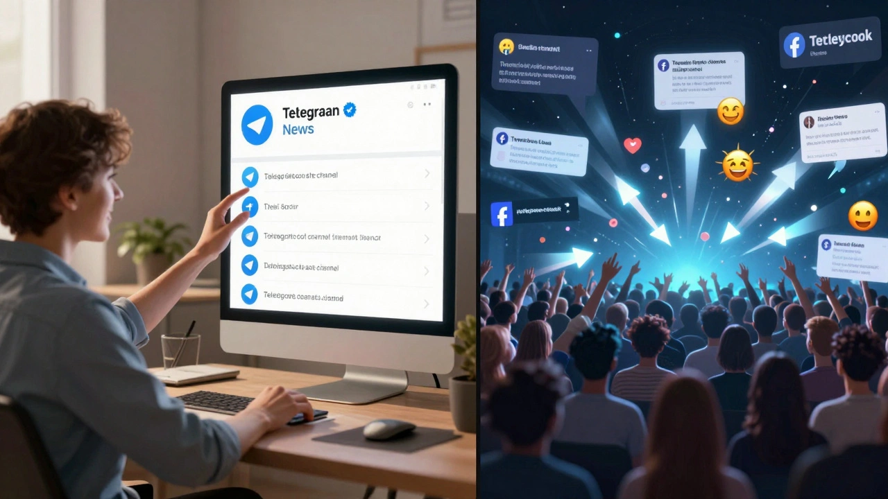 Editorial Control on Telegram vs Algorithmic Ranking on Social Feeds