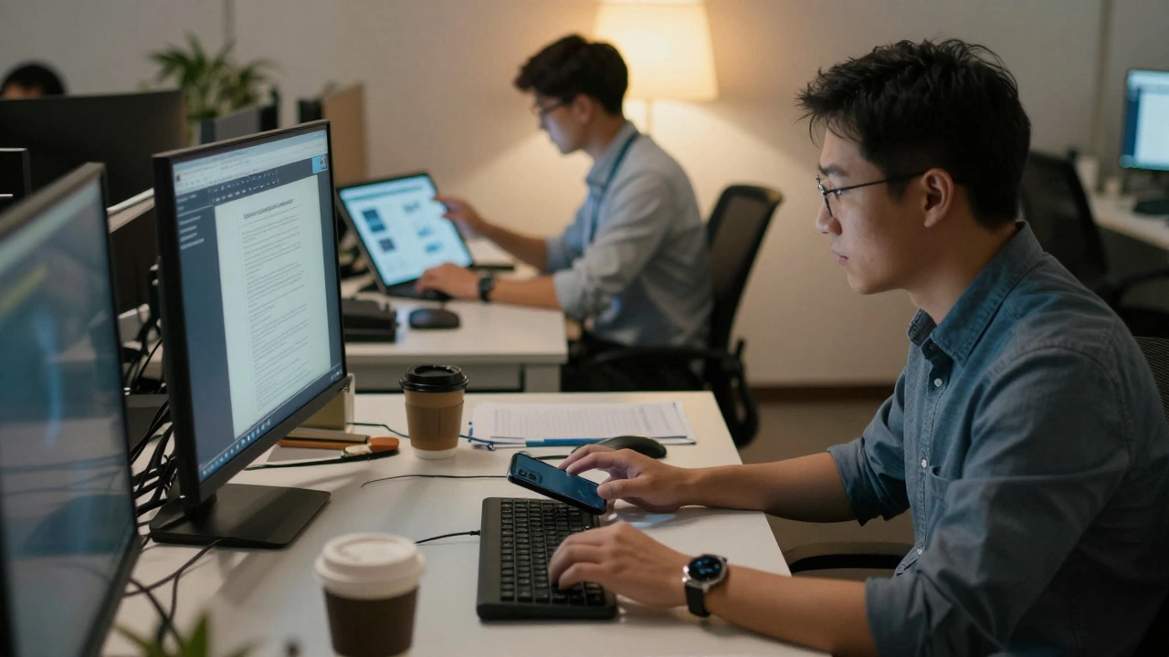 Newsroom split showing rapid breaking news team and deep analysis editors.