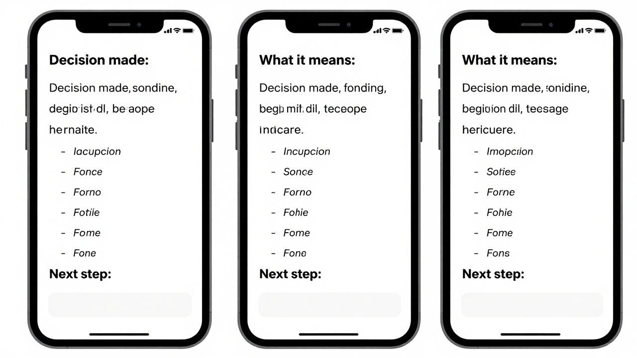 Three concise Telegram messages with bold keywords and bullet points for mobile readability.