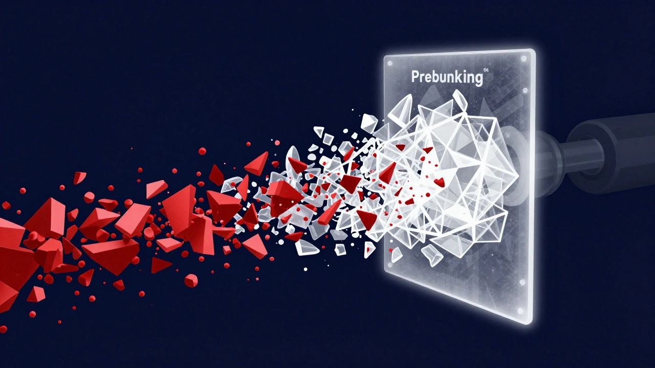 Abstract digital art showing a luminous filter turning red chaotic shapes into clear white geometry.