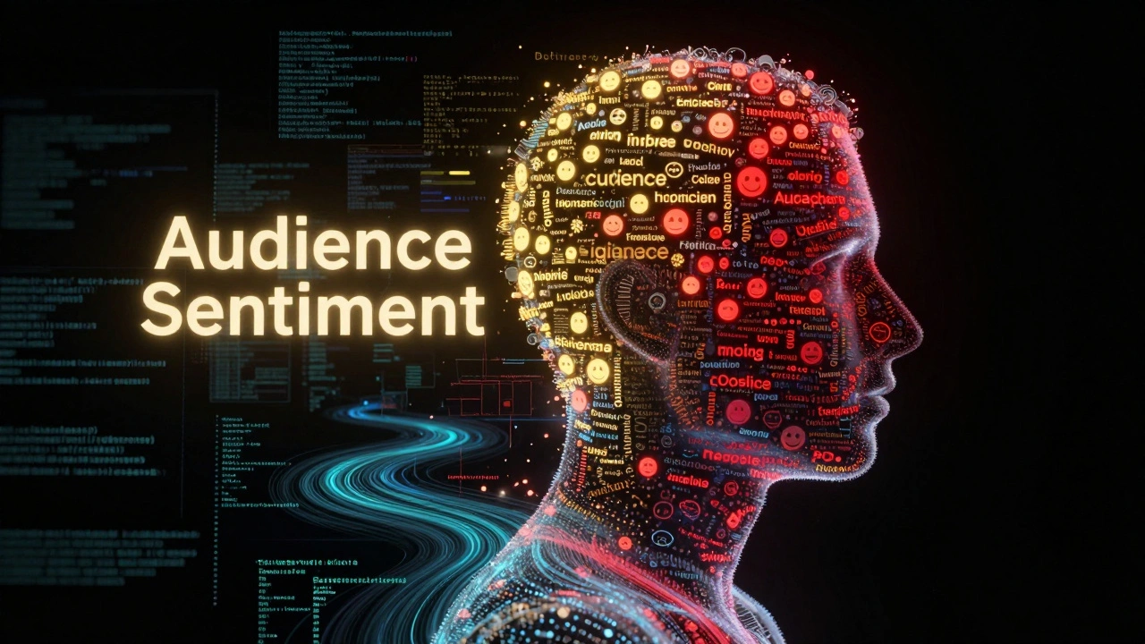 Abstract digital representation of audience sentiment and emotional data