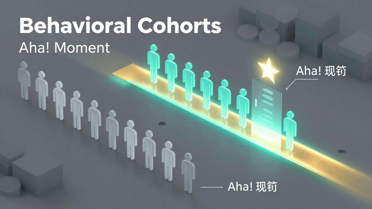 Isometric digital paths sorting users toward a glowing star, representing the Aha! Moment.