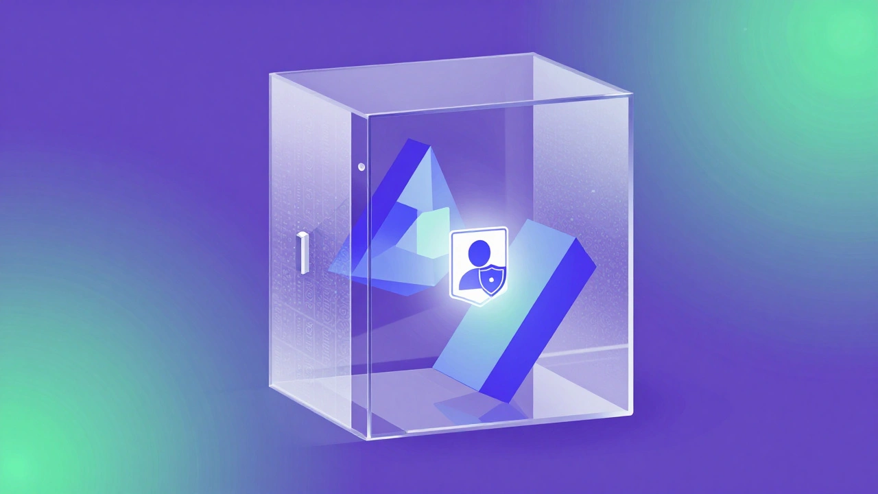 Abstract concept of secure data storage and user privacy protection in digital systems.