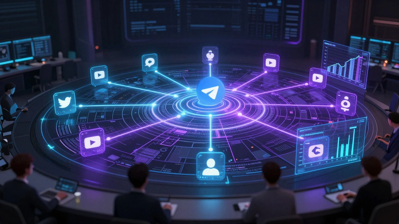 Abstract hologram illustrating cross-platform user journey attribution