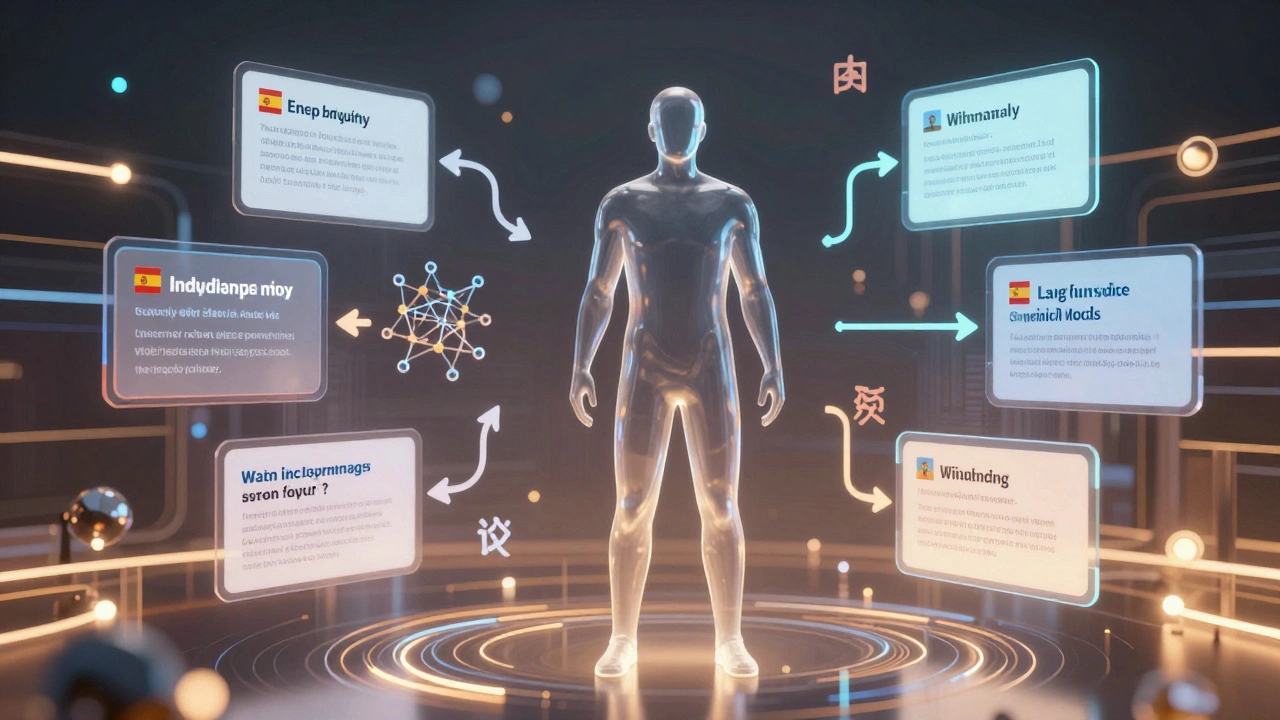 Abstract visualization of AI summarizing news for users
