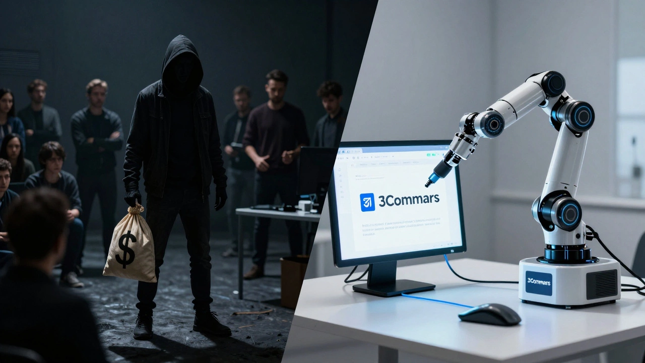 Contrast between crypto scam risks and automated trading bots