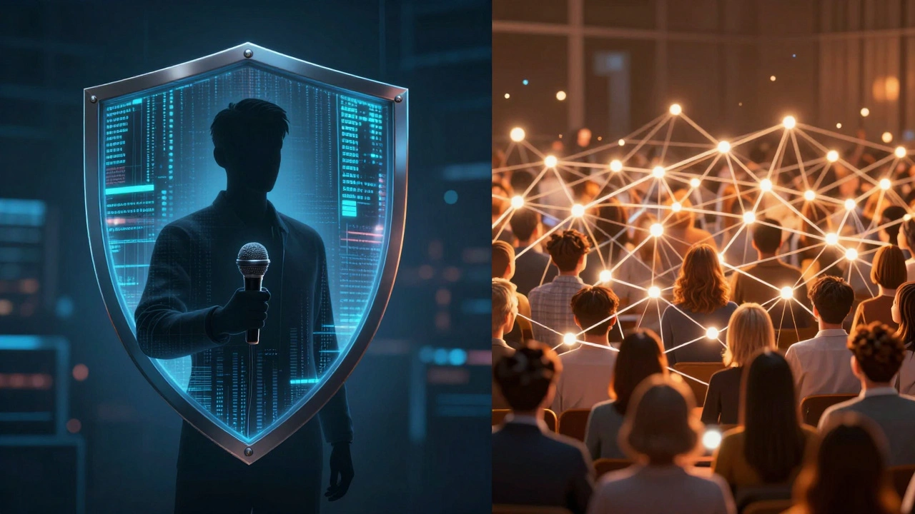 Digital shield protecting a journalist amidst a network