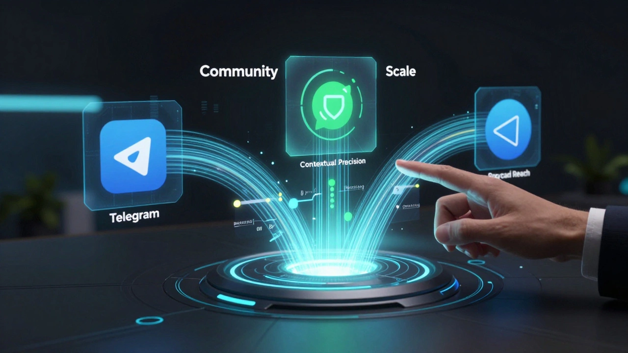 Holographic dashboard merging community precision with broad ad scale