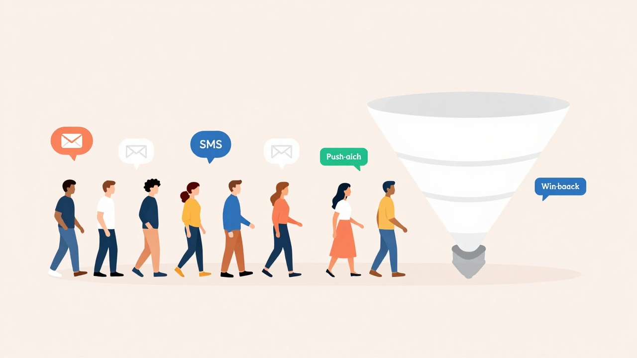 Illustration of user retention and segmentation strategy