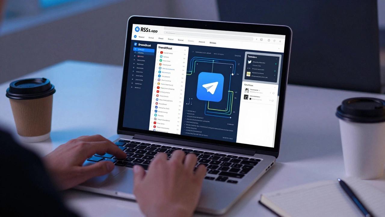 Journalist using automation tools to aggregate news into Telegram channels