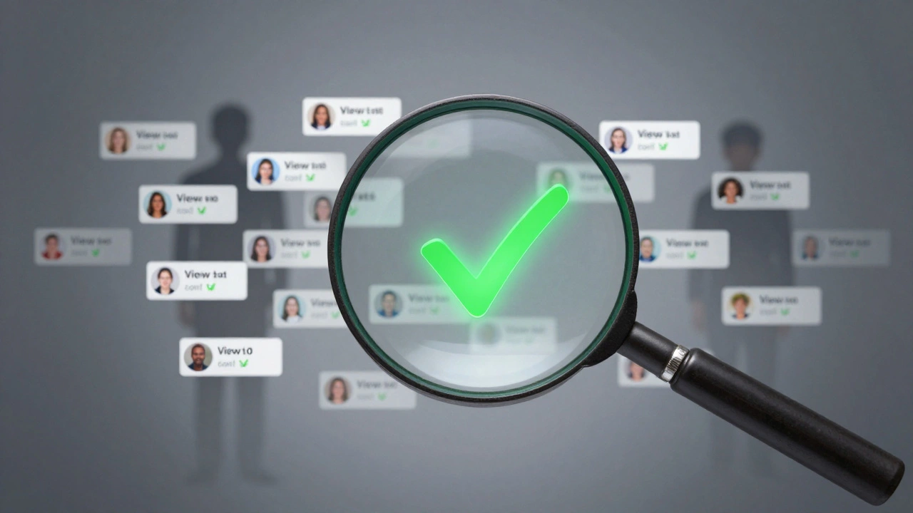 Magnifying glass filtering real user engagement from fake bots in a data stream.