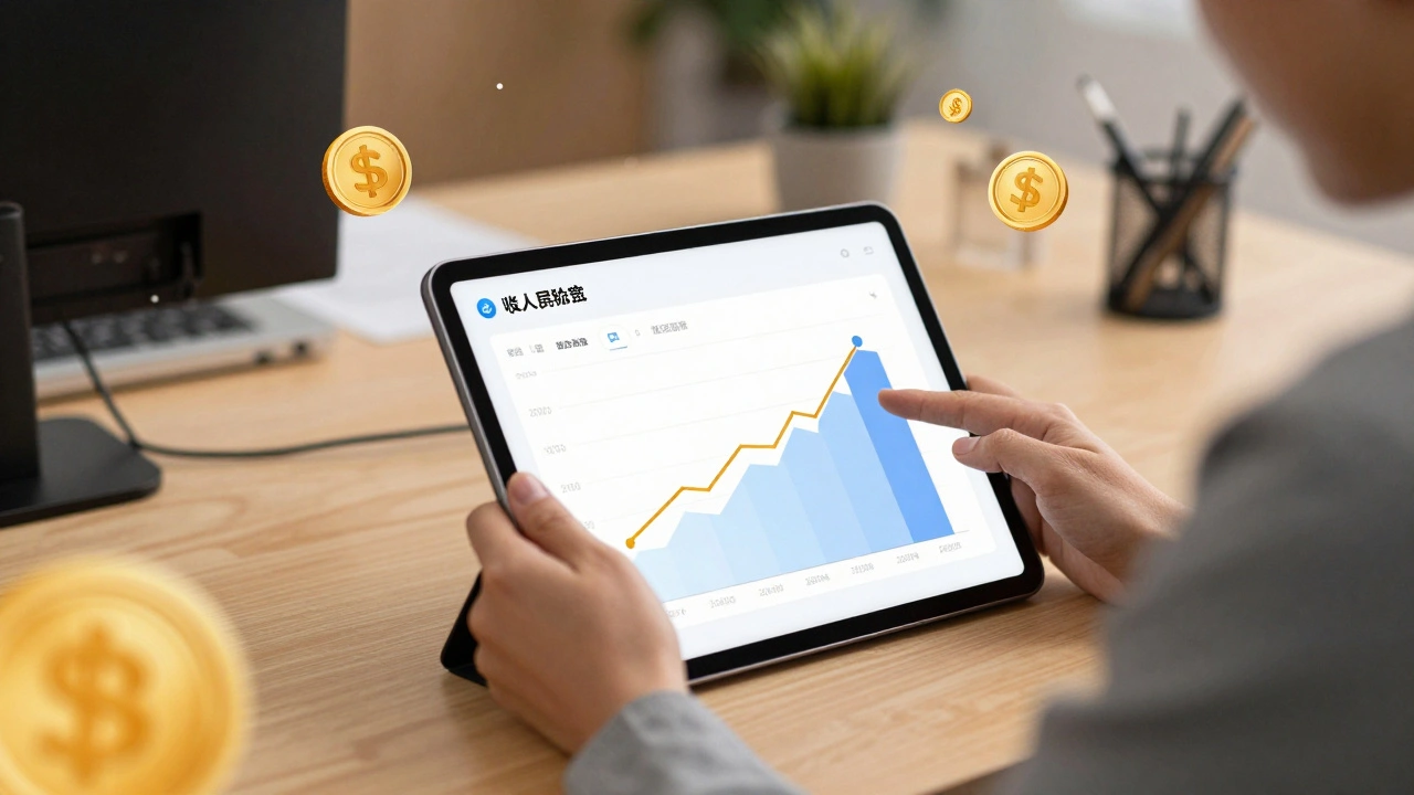 News editor viewing subscriber growth and monetization stats