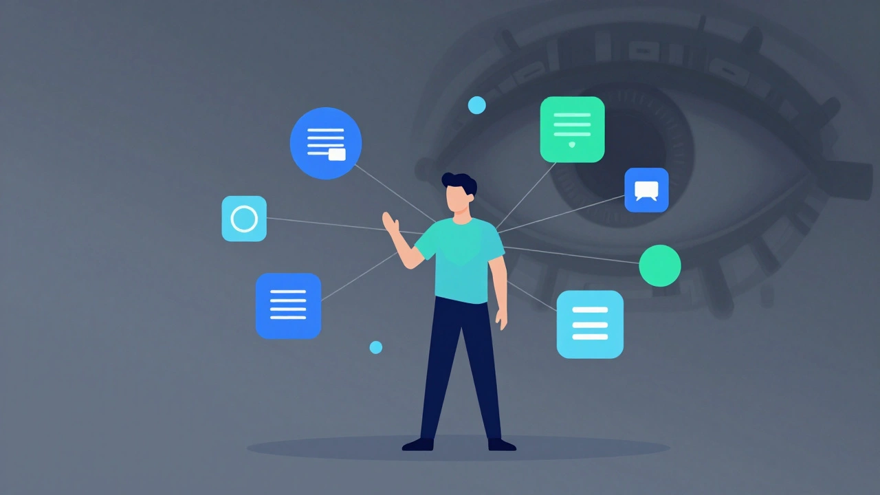 Person curating diverse info sources away from shadowy algorithm