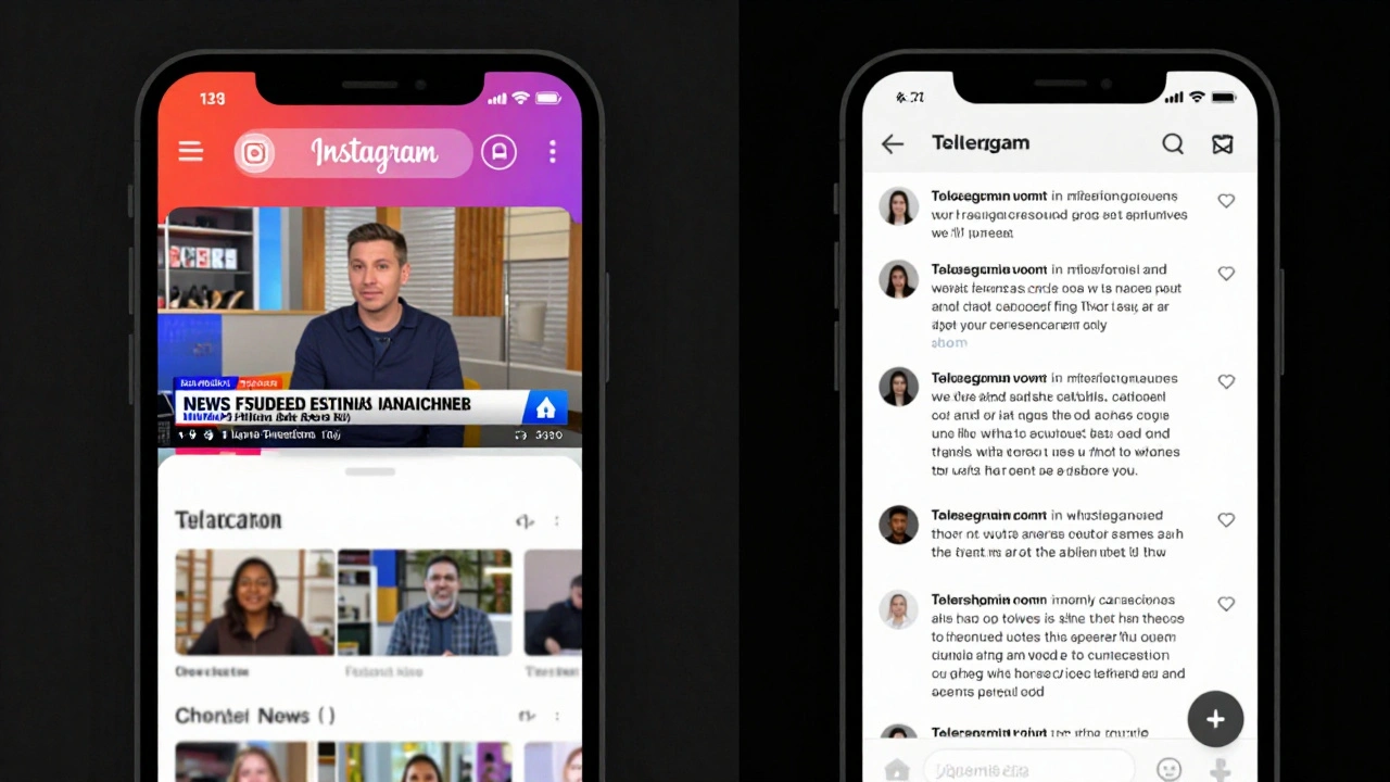Telegram vs Instagram for News: Discovery, Algorithms, and Control