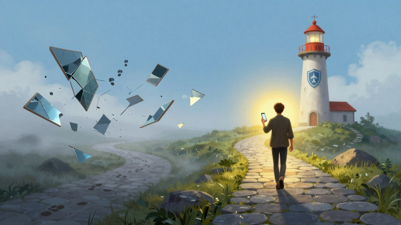 Two paths: one chaotic for scammers, one lit and safe for transparent channels.