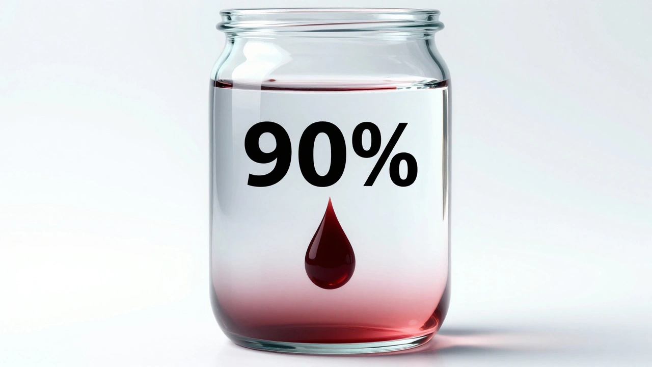 Visual metaphor of clear water being tainted by a drop of red ink, symbolizing disinformation.